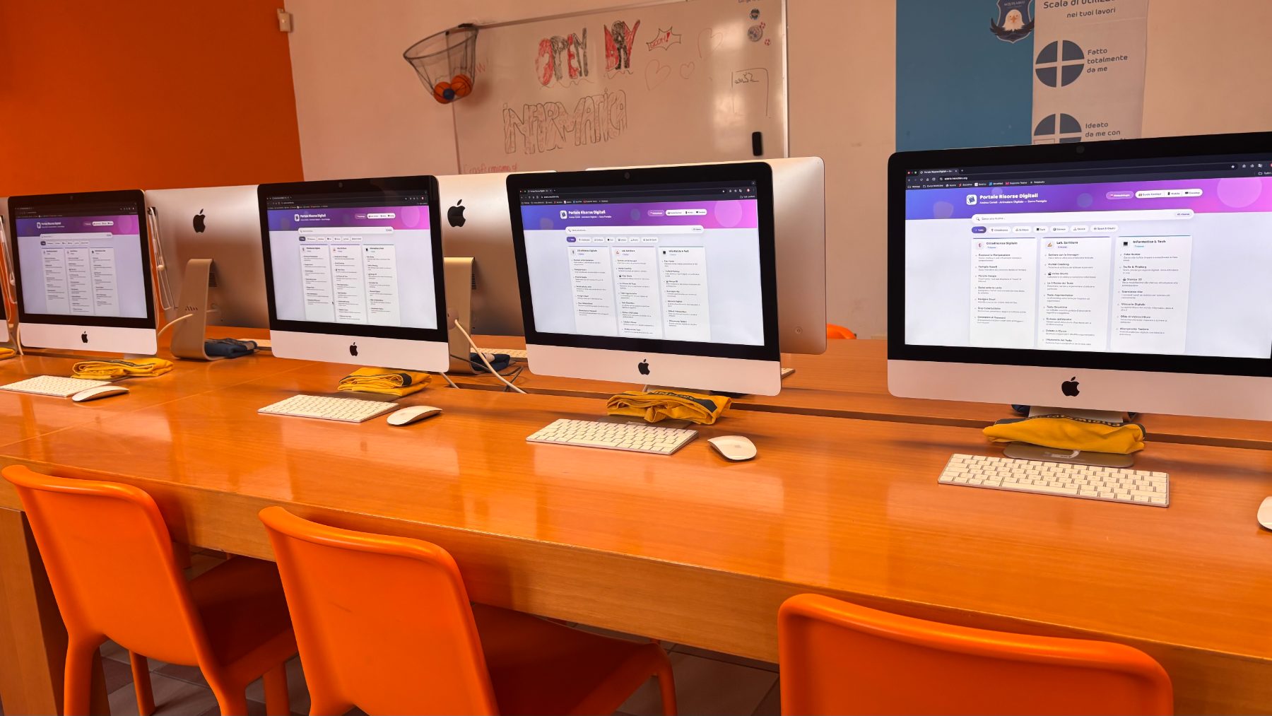 Dettaglio iMac con risorse digitali