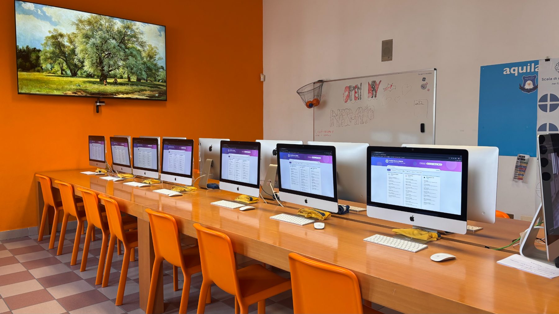 Postazioni iMac con il Portale Risorse Digitali